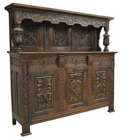 RENAISSANCE REVIVAL CARVED OAK