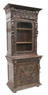 RENAISSANCE REVIVAL CARVED OAK