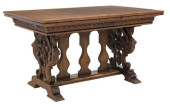 RENAISSANCE REVIVAL CARVED OAK