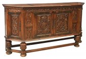 RENAISSANCE REVIVAL CARVED OAK