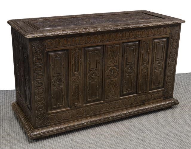RENAISSANCE REVIVAL CARVED OAK