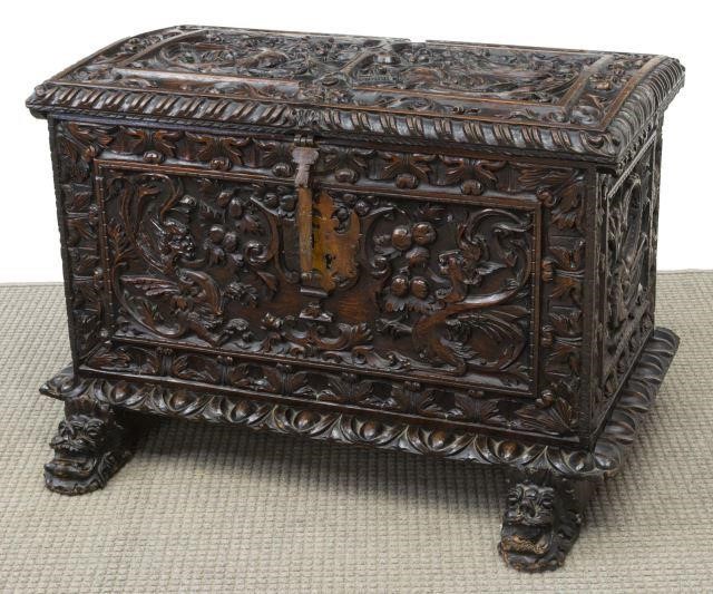 RENAISSANCE REVIVAL CARVED OAK