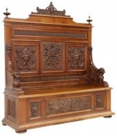 RENAISSANCE REVIVAL CARVED WAL