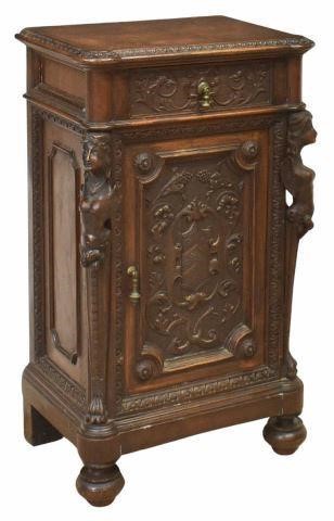 RENAISSANCE REVIVAL CARVED WALNUT