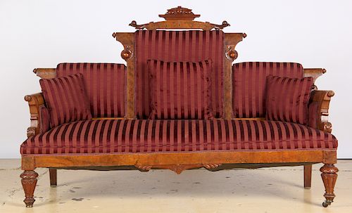 RENAISSANCE REVIVAL CARVED WALNUT