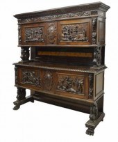 RENAISSANCE REVIVAL CARVED WAL