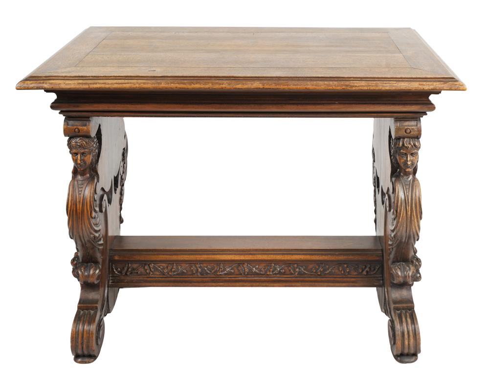 RENAISSANCE REVIVAL CARVED WALNUT