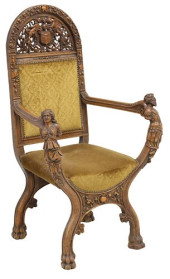 RENAISSANCE REVIVAL CARVED WAL