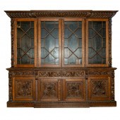 RENAISSANCE REVIVAL OAK CARVED