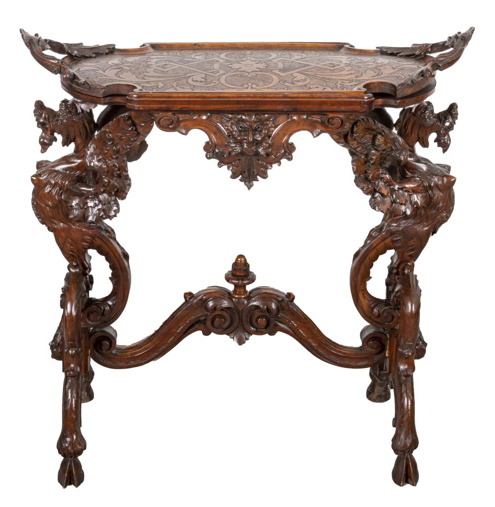 RENAISSANCE REVIVAL OAK TRAY