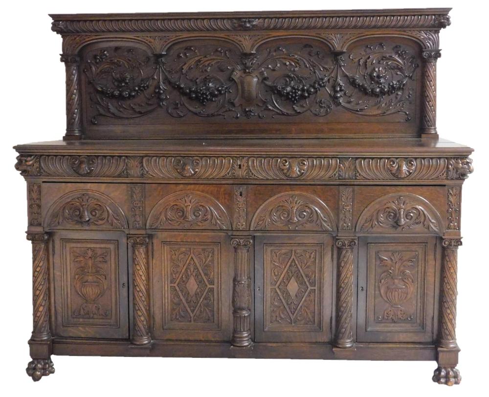*RENAISSANCE REVIVAL SIDEBOARD,