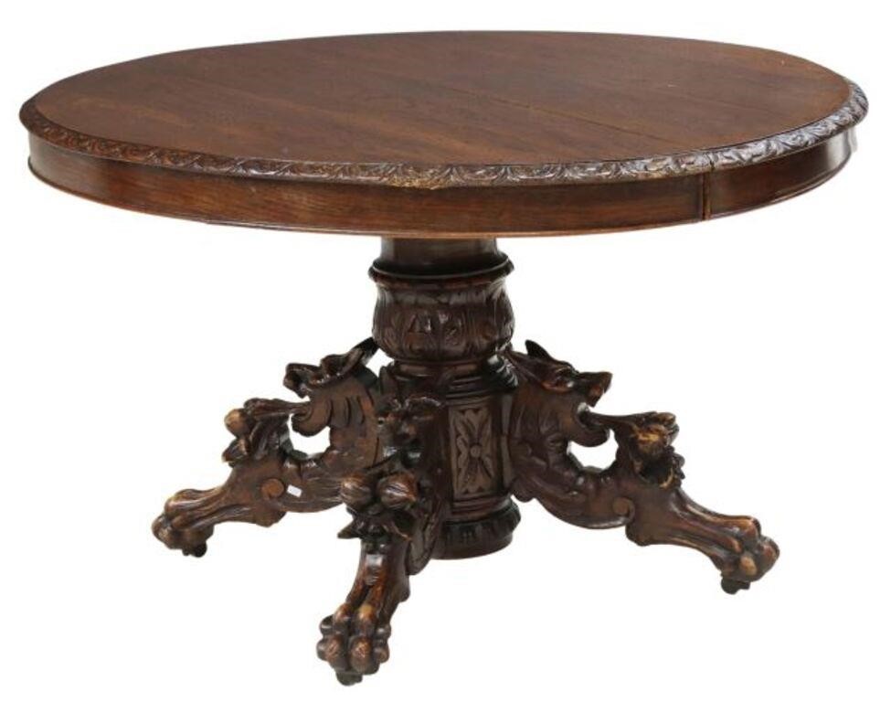 RENAISSANCE REVIVAL STYLE OAK