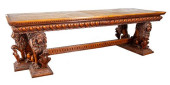 RENAISSANCE REVIVAL WALNUT LIB