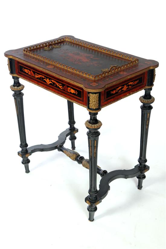 RENAISSANCE REVIVAL WORK TABLE. 