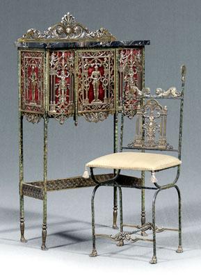 Renaissance style brass stand,