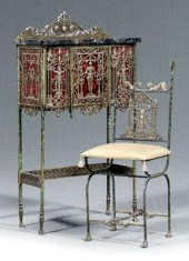 Renaissance style brass stand,