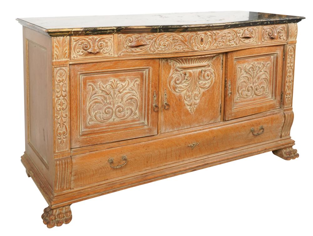 RENAISSANCE-STYLE CARVED LIMED
