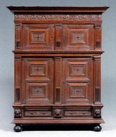 Renaissance style carved oak c