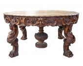 RENAISSANCE-STYLE CARVED WALNU