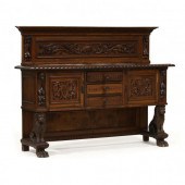 RENAISSANCE STYLE CARVED WALNU