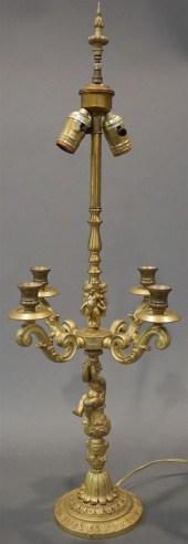 RENAISSANCE STYLE CAST BRASS F
