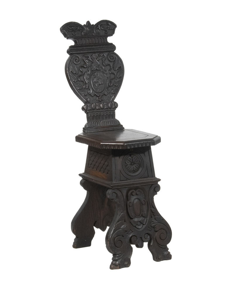 RENAISSANCE STYLE COURT CHAIR,