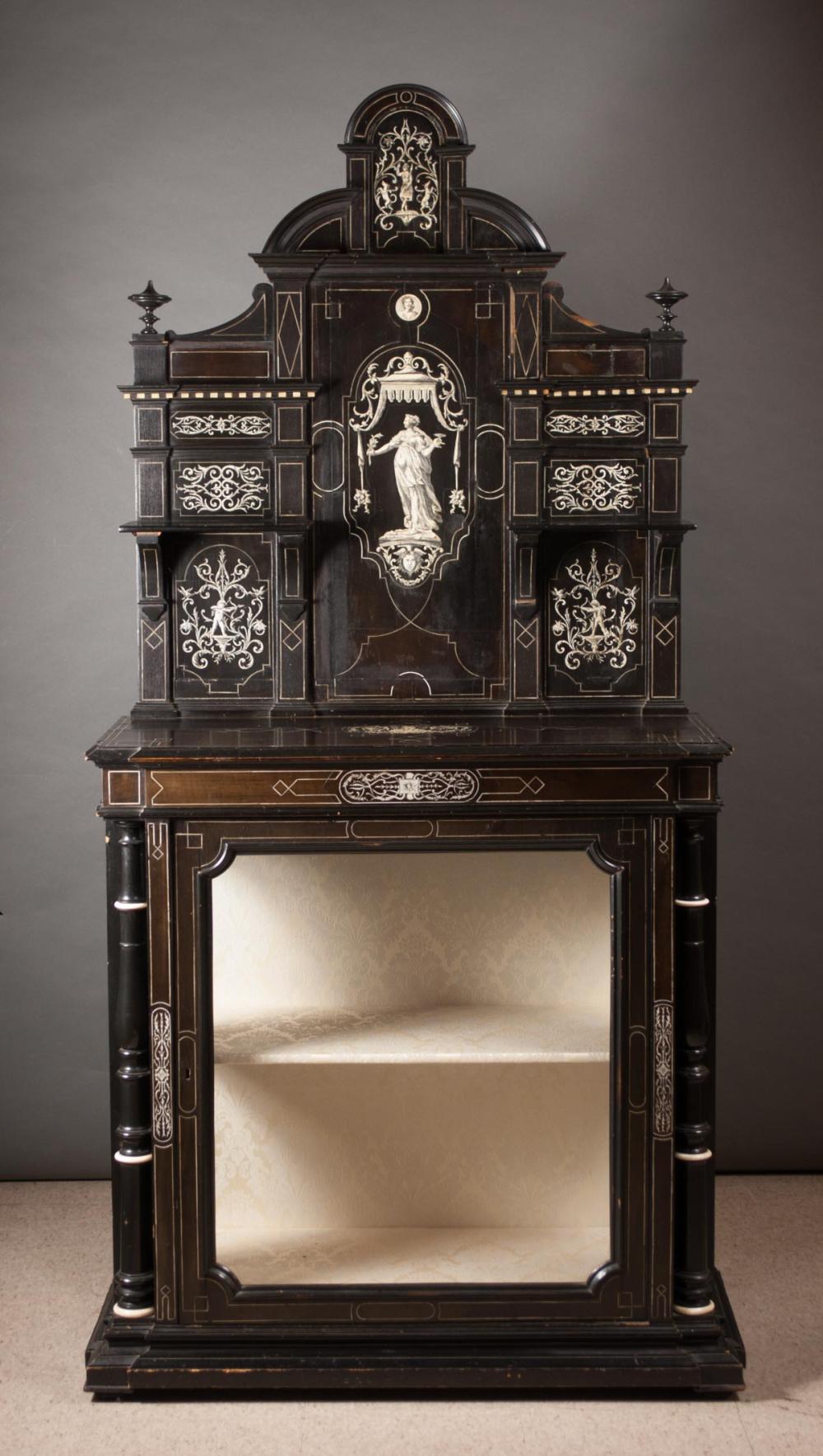 RENAISSANCE STYLE EBONIZED AND BONE