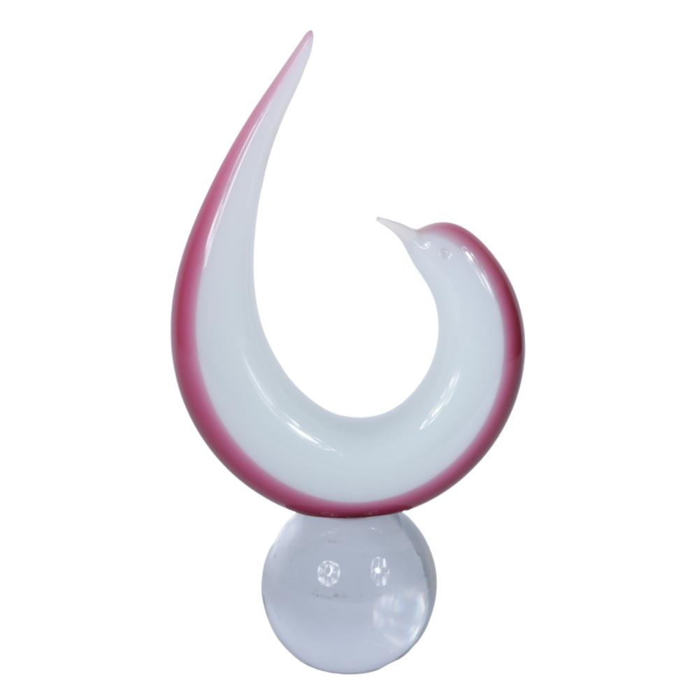 RENATO ANATRA MURANO STYLIZED WHITE