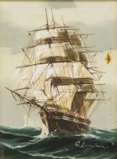 RENATO LONGAESI (B.1931) SHIP