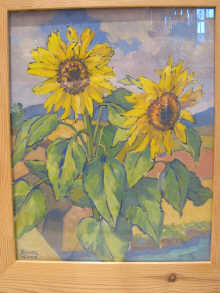 Rendle Wood (1894-1987). Oil on