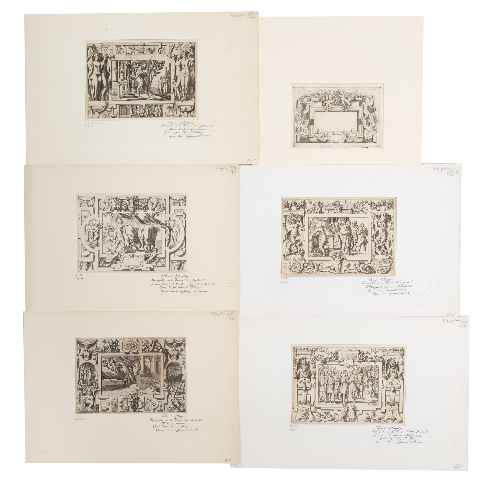 RENE BOYVIN. NINE ENGRAVINGS FROM