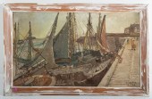 RENE CLAROT. ALONG THE QUAY, O