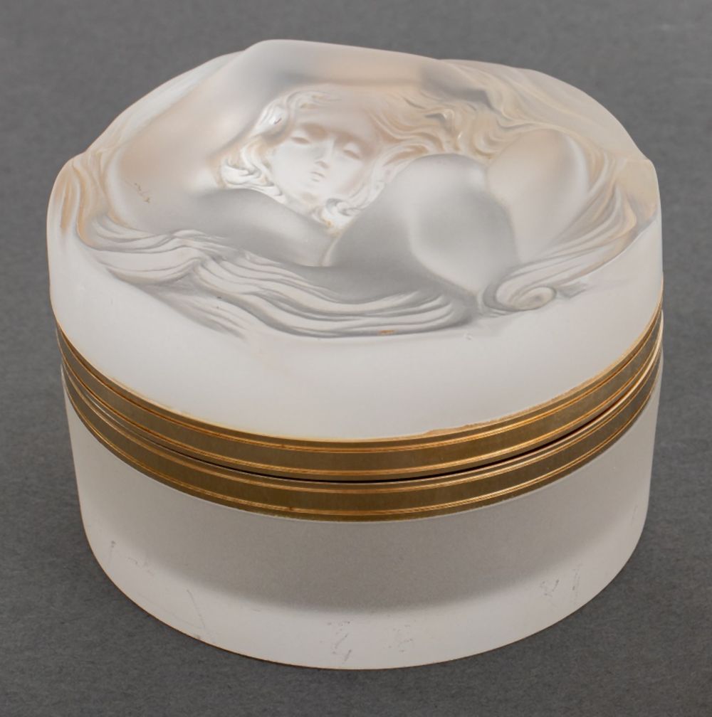 RENE LALIQUE "DAPHNE" HINGED POWDER