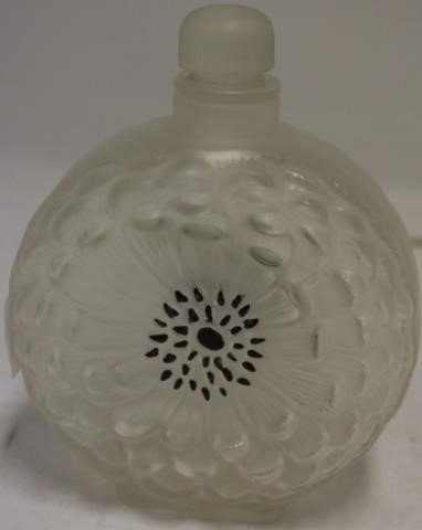 RENE LALIQUE FROSTED AND ENAMEL