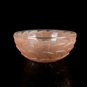 RENE LALIQUE GLASS BOWL, ORMEA