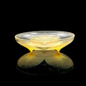 RENE LALIQUE GLASS BOWL, VOLUB