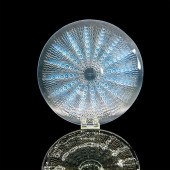 RENE LALIQUE GLASS PLATE, OURS