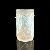 RENE LALIQUE GLASS VASE, LAURI
