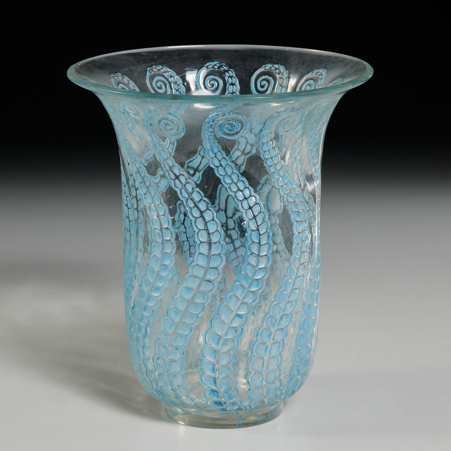 RENE LALIQUE, "MEDUSA" VASE c.