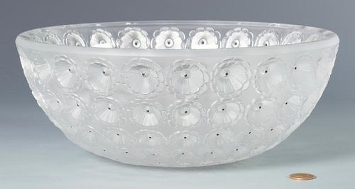 RENE LALIQUE NEMOURS COUPE GLASS