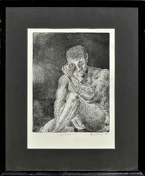 Renee Reed etching, “Solitude”