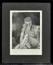Renee Reed etching, “Solitude”