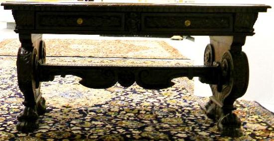 Rennaissance Revival library table