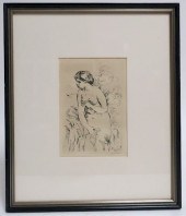 RENOIR "BAIGNEUSE DEBOUT" ETCH