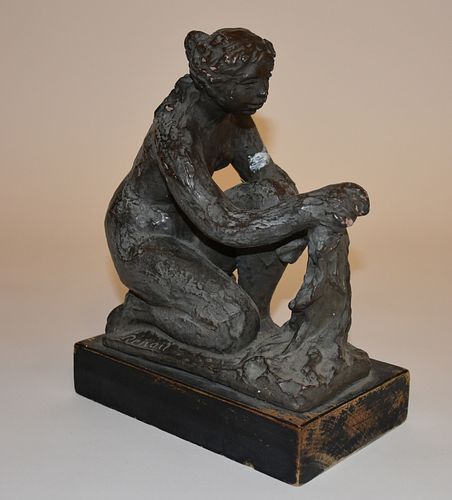 RENOIR SIGNED TERRA COTTA