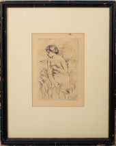 RENOIR "STANDING BATHER" ETCHI