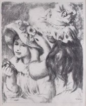 RENOIR "THE HAT PIN" LITHOGRAP