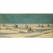 RENZO VESPIGNANI, OIL ON PANEL