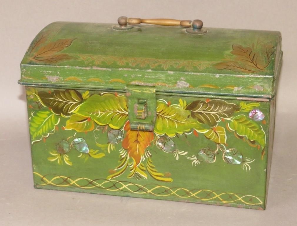 REPAINTED DOMED TOP TIN DOCUMENT