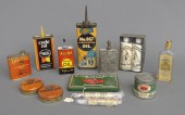 Repair shop tins bottles and c